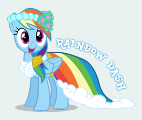 Size: 290x246 | Tagged: bridesmaid dress, clothes, derpibooru import, dress, rainbow dash, safe, wedding