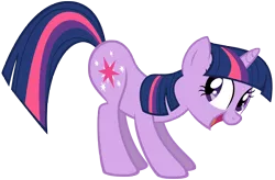 Size: 7582x4968 | Tagged: artist needed, source needed, useless source url, safe, derpibooru import, twilight sparkle, pony, unicorn, the cutie pox, absurd resolution, butt, cute, female, fun pose, look at my ass, mare, open mouth, simple background, solo, transparent background, twibutt, unicorn twilight, vector