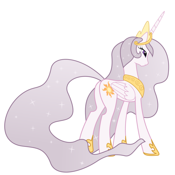 Size: 3000x3000 | Tagged: safe, artist:alexiy777, derpibooru import, princess celestia, pony, princess molestia, female, high res, mare, plot, simple background, solo, transparent background, vector