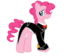 Size: 2016x1456 | Tagged: artist:anaxboo, artist:pukuro, bubble berry, clothes, derpibooru import, implied bubblepie, pinkie pie, rule 63, safe, simple background, solo, transparent background, tuxedo