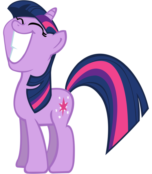 Size: 7000x8000 | Tagged: safe, artist:choopy, derpibooru import, twilight sparkle, pony, unicorn, absurd resolution, eyes closed, female, mare, reaction image, simple background, smiling, solo, transparent background, unicorn twilight, vector