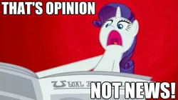 Size: 625x351 | Tagged: angry dad, derpibooru import, i'll destroy her, image macro, newspaper, rarity, safe, the simpsons