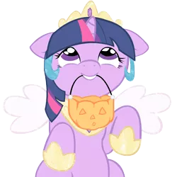 Size: 5000x5000 | Tagged: absurd resolution, artist:bri-sta, artist:somepony, costume, cute, derpibooru import, fake wings, filly, filly twilight sparkle, grin, hnnng, looking up, mouth hold, nightmare night, pumpkin bucket, safe, simple background, smiling, solo, that pony sure does love celestia, transparent background, trick or treat, twiabetes, twilight sparkle, twilight wants to be a princess, vector, weapons-grade cute