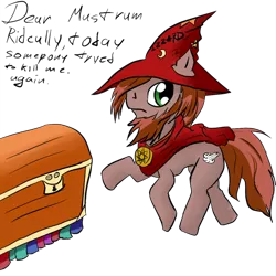 Size: 712x712 | Tagged: artist:snus-kun, derpibooru import, discworld, ponified, rincewind, safe, the luggage