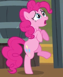 Size: 369x450 | Tagged: animated, cropped, derpibooru import, desperation, need to pee, omorashi, outhouse, pinkie pie, potty dance, potty emergency, potty time, safe, screencap, the last roundup, trotting, trotting in place