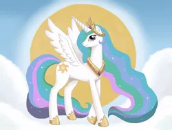 Size: 1300x975 | Tagged: artist:mel-rosey, derpibooru import, princess celestia, safe, solo