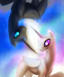 Size: 800x956 | Tagged: artist:discordthetrollest, derpibooru import, duality, nightmare moon, princess celestia, safe