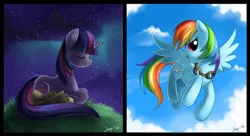 Size: 1000x542 | Tagged: safe, artist:jiayi, derpibooru import, rainbow dash, twilight sparkle