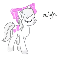 Size: 469x437 | Tagged: safe, artist:purapea, derpibooru import, earth pony, pony, bow, eyes closed, female, hair bow, homestuck, horse noises, maplehoof, mare, meme, neigh, simple background, smiling, solo, transparent background