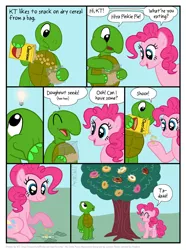 Size: 824x1105 | Tagged: anthro, anthro oc, artist:kturtle, cereal, cheerios, chlorokynesis, derpibooru import, donut, earth pony magic, non-mlp oc, oc, oc:kinky turtle, pinkie pie, safe