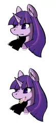 Size: 263x600 | Tagged: safe, artist:mangneto, derpibooru import, twilight sparkle, piercing, profile, solo, tongue out, tongue piercing