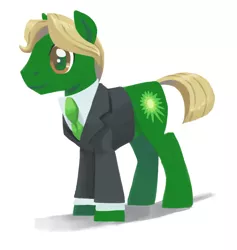 Size: 800x844 | Tagged: artist:needsmoarg4, british petroleum, clothes, derpibooru import, emerald ray, necktie, safe, suit