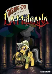 Size: 661x935 | Tagged: artist:schizopie, daring do, derpibooru import, la-mulana, princess celestia, safe