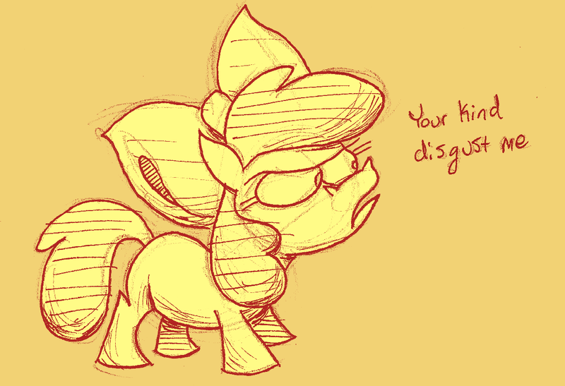 Size: 1236x845 | Tagged: safe, artist:capnpea, derpibooru import, apple bloom, earth pony, pony, female, filly, monochrome