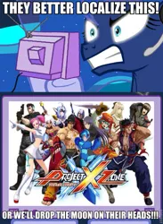 Size: 563x769 | Tagged: safe, derpibooru import, princess luna, pony, gamer luna, exploitable meme, meme, meta, project x zone, tv meme