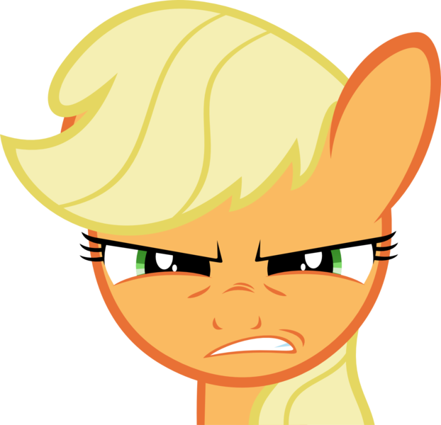 applejack angry vector