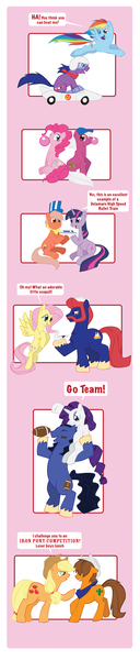 Size: 3333x15644 | Tagged: safe, artist:inspectornills, derpibooru import, 4-speed, applejack, fluttershy, pinkie pie, quarterback, rainbow dash, rarity, salty (g1), slugger, steamer (g1), tex, twilight sparkle, pony, absurd resolution, big brother ponies, g1, g1 to g4, generation leap, texjack