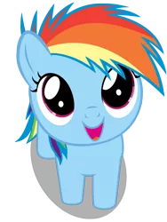 Size: 2250x3000 | Tagged: safe, artist:coldbologna, derpibooru import, rainbow dash, cute, daaaaaaaaaaaw, dashabetes, filly, filly rainbow dash, high res, hnnng, simple background, solo, transparent background, vector