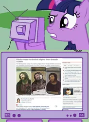 Size: 563x771 | Tagged: safe, derpibooru import, twilight sparkle, pony, botched ecce homo, exploitable meme, meme, tv meme