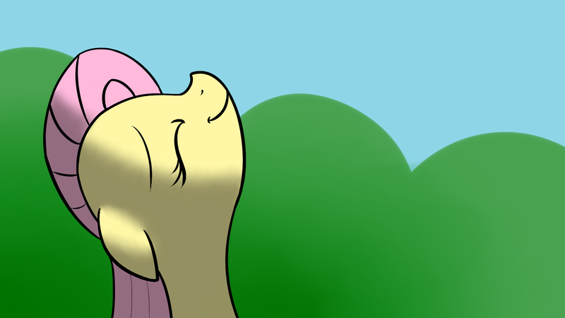 Size: 1920x1080 | Tagged: artist:muzza299, derpibooru import, fluttershy, happy, safe