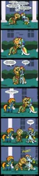 Size: 800x3551 | Tagged: safe, artist:niban-destikim, derpibooru import, applejack, rainbow dash, spitfire, appledash, comic, female, grand galloping gala, kissing, lesbian, shipping, spanish, translation