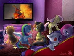 Size: 669x502 | Tagged: applejack, burning godzilla, death of godzilla, derpibooru import, exploitable meme, fluttershy, godzilla, godzilla (series), godzilla vs destoroyah, kaiju, mane six, meme, oc, oc:pauly sentry, pinkie pie, rainbow dash, rarity, sad, sad movie meme, safe, twilight sparkle