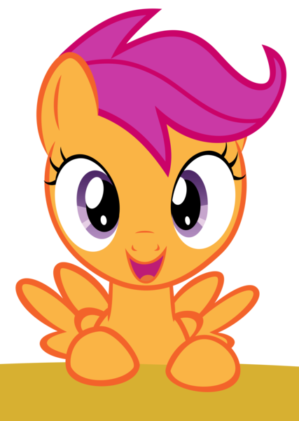 Size: 6000x8437 | Tagged: safe, artist:fluffytuli, derpibooru import, scootaloo, pegasus, pony, absurd resolution, female, filly, simple background, solo, transparent background, vector