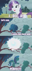 Size: 500x1107 | Tagged: comic, cute, derpibooru import, fluttershy, fluttertree, leaves, rarity, safe, tree