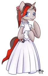 Size: 477x750 | Tagged: artist:solar-slash, clothes, crossdressing, derpibooru import, dress, male, mic the microphone, oc, oc:mic the microphone, safe, semi-anthro, simple background, smiling, solo, transparent background, unofficial characters only, wedding dress