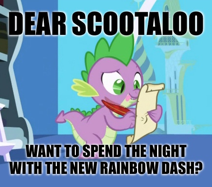 Size: 436x386 | Tagged: suggestive, derpibooru import, edit, edited screencap, screencap, spike, dragon, friendship is magic, caption, image macro, implied foalcon, letter, male, meme, quill, spike's love letters, tongue out