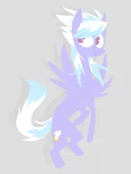 Size: 600x800 | Tagged: dead source, safe, artist:rostillhet, derpibooru import, cloudchaser, pegasus, pony, female, mare, simple background, smiling, solo, spread wings, wings