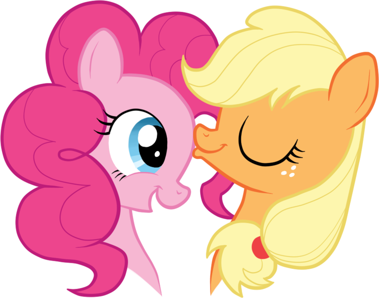 Size: 918x724 | Tagged: applejack, applepie, artist:stupidlittlecreature, derpibooru import, female, kissing, lesbian, pinkie pie, safe, shipping, simple background, transparent background, vector