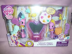 Size: 800x600 | Tagged: brushable, clothes, comb, crystal empire, derpibooru import, dress, hasbro, hubble, hub logo, irl, mirror, photo, princess cadance, safe, spoiler:s03, tiara, toy, twilight sparkle