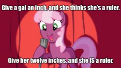 Size: 1600x900 | Tagged: artist:equestria-prevails, cheerilee, cheerilee pun, derpibooru import, exploitable meme, image macro, meme, safe, stand-up comedy