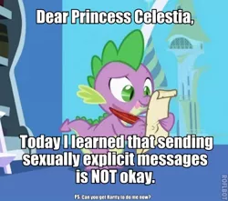 Size: 436x386 | Tagged: suggestive, derpibooru import, edit, edited screencap, screencap, princess celestia, rarity, spike, dragon, friendship is magic, caption, image macro, letter, male, quill, roflbot, spike's love letters, tongue out