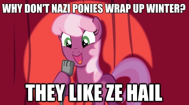 Size: 619x343 | Tagged: artist:equestria-prevails, cheerilee, cheerilee pun, derpibooru import, exploitable meme, image macro, meme, pun, safe, stand-up comedy