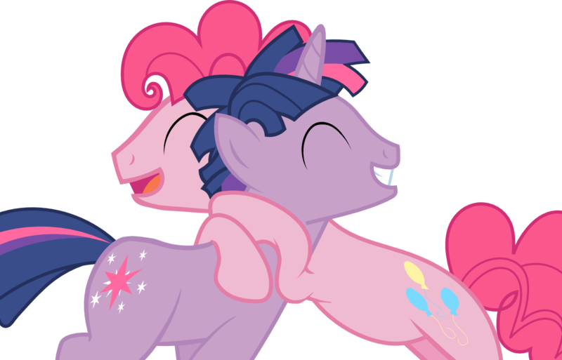 Size: 1389x891 | Tagged: safe, artist:fishstickmystic, derpibooru import, pinkie pie, twilight sparkle, bubble berry, bubbleshine, dusk shine, gay, hug, male, rule 63, shipping, twinkie