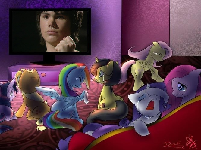 Size: 667x500 | Tagged: adric, applejack, derpibooru import, doctor who, earthshock, exploitable meme, fluttershy, mane six, meme, oc, oc:pauly sentry, pinkie pie, rainbow dash, rarity, sad movie meme, safe, twilight sparkle