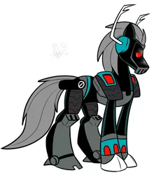 Size: 1035x1174 | Tagged: artist:thepipefox, derpibooru import, ponified, safe, shockwave, transformers, transformers animated