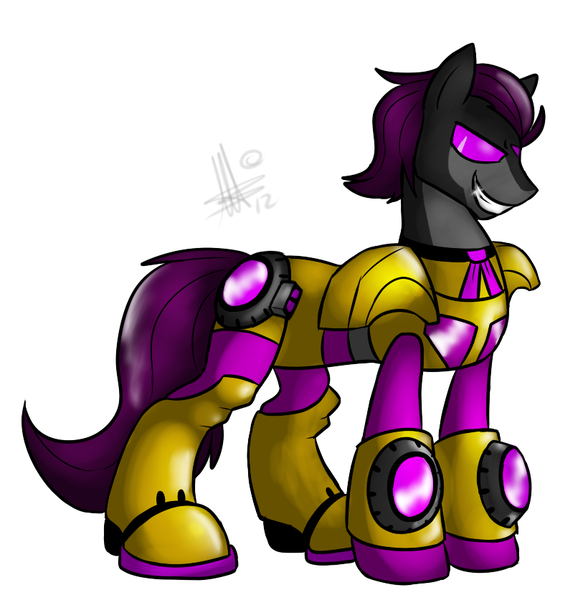 Size: 813x837 | Tagged: artist:thepipefox, bolo tie, derpibooru import, ponified, safe, swindle, transformers, transformers animated