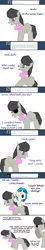 Size: 900x5001 | Tagged: safe, artist:erthilo, derpibooru import, octavia melody, vinyl scratch, earth pony, pony, unicorn, ask octavia, ask, cardboard cutout, comic, duo, duo female, female, mare, tumblr