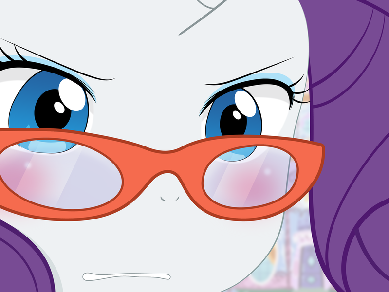 Size: 2675x2009 | Tagged: ambiguous facial structure, anthro, artist:yuki endo, derpibooru import, face, glasses, gununu, high res, meme, rarity, reaction image, safe