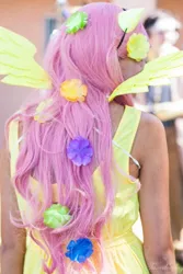 Size: 480x720 | Tagged: artist:cassierolee, cosplay, derpibooru import, flower, fluttershy, human, irl, irl human, photo, safe, solo