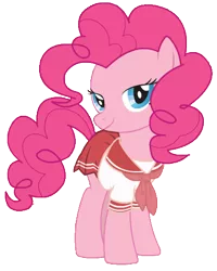 Size: 368x460 | Tagged: artist:ake-xanchez, clothes, derpibooru import, pinkie pie, safe, schoolgirl