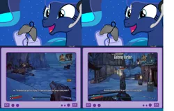 Size: 1200x769 | Tagged: safe, derpibooru import, princess luna, pony, gamer luna, borderlands 2, exploitable meme, gamer meme, meme, obligatory pony, tv meme