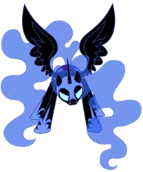 Size: 1569x1885 | Tagged: artist:cuttycommando, derpibooru import, glowing eyes, nightmare moon, safe