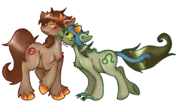 Size: 900x550 | Tagged: ambigious shipping, artist:pony-untastic, derpibooru import, homestuck, karkat vantas, nepeta leijon, ponified, safe, simple background, transparent background