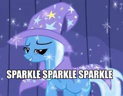 Size: 680x531 | Tagged: derpibooru import, image macro, meme, nostalgia critic, safe, sparkle sparkle sparkle, thomas and the magic railroad, trixie, trixie yells at everything