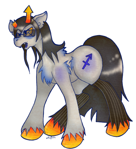 Size: 669x728 | Tagged: artist:pony-untastic, derpibooru import, equius zahhak, glasses, homestuck, ponified, safe, simple background, solo, transparent background, unshorn fetlocks