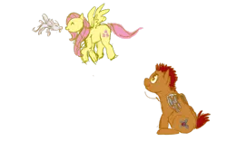 Size: 1131x707 | Tagged: safe, artist:amjam, derpibooru import, fluttershy, crossover, homestuck, tavros nitram